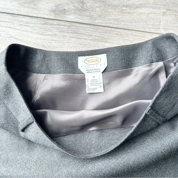 Talbots Stretch Wool Flared  Skater Midi Skirt - Picture 8 of 15